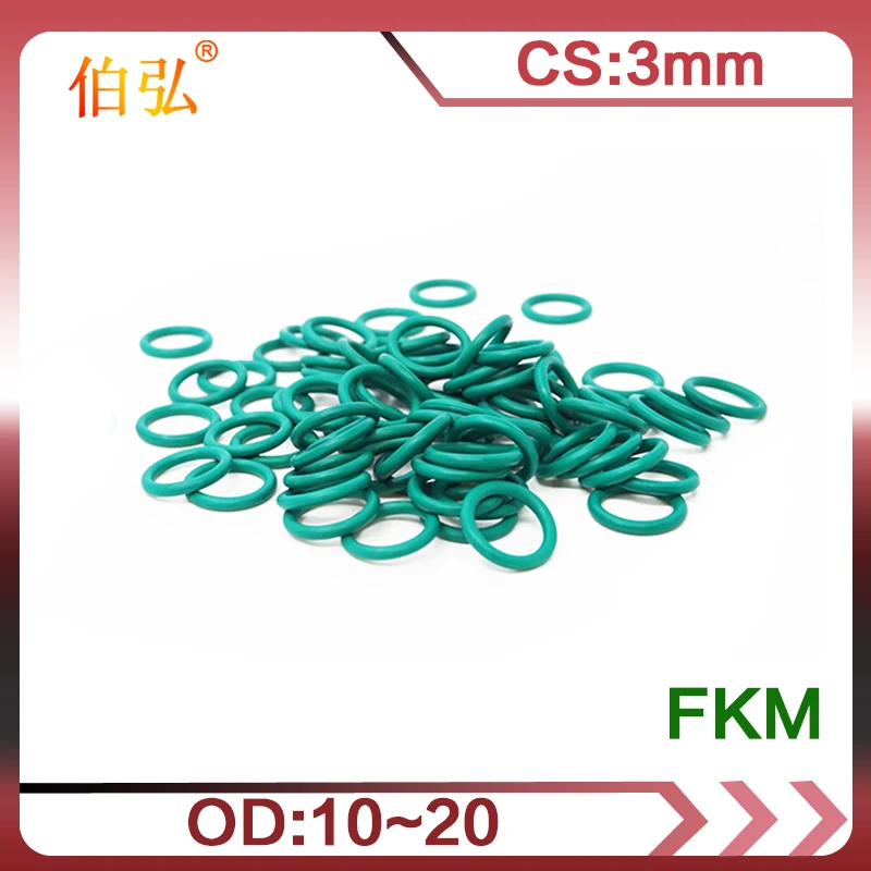 

Фторруглеродное уплотнительное кольцо 10 шт./лот FKM уплотнение CS 3 мм OD10/11/12/13/14/15/16/17/18/19/20 мм уплотнительное кольцо