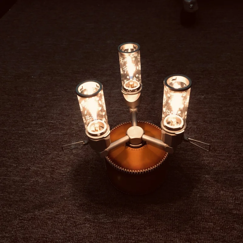 Снежная лампа для кемпинга Ультралегкая портативная газовая тент ночные