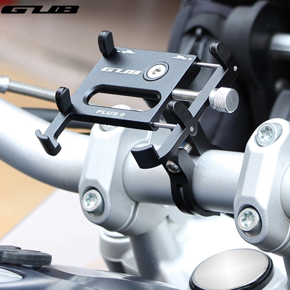 gub bicycle phone holder aluminum universal motorcycle scooter electric bike riding gear mobile phone navigation holder support free global shipping