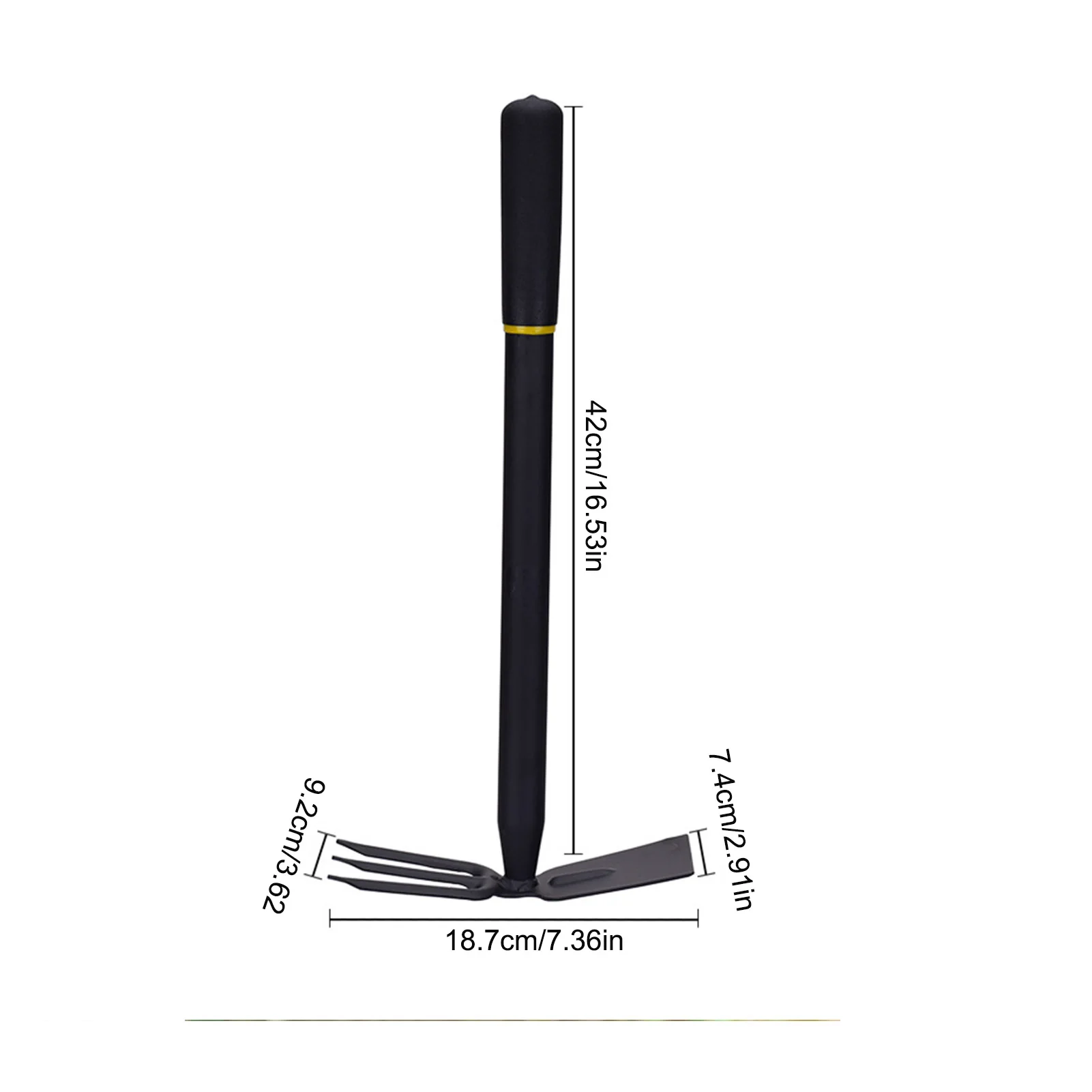 

2-in-1 Mini Garden Hoe Rake Steel Hand Gardening Shovel Tool Dual-purpose Hoe Lawn Digging Tool Garden Accessories