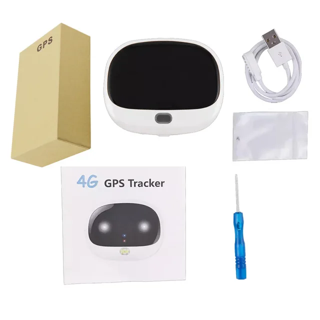 white and box Gps трекер RF-V43 устройство слежения для домашних животных Отслеживание в реальном времени 4GLTE+ 3GWCDMA+ 2G GSM IP67waterpoof gps и wifi забор двойной уход - Цвет: white and box