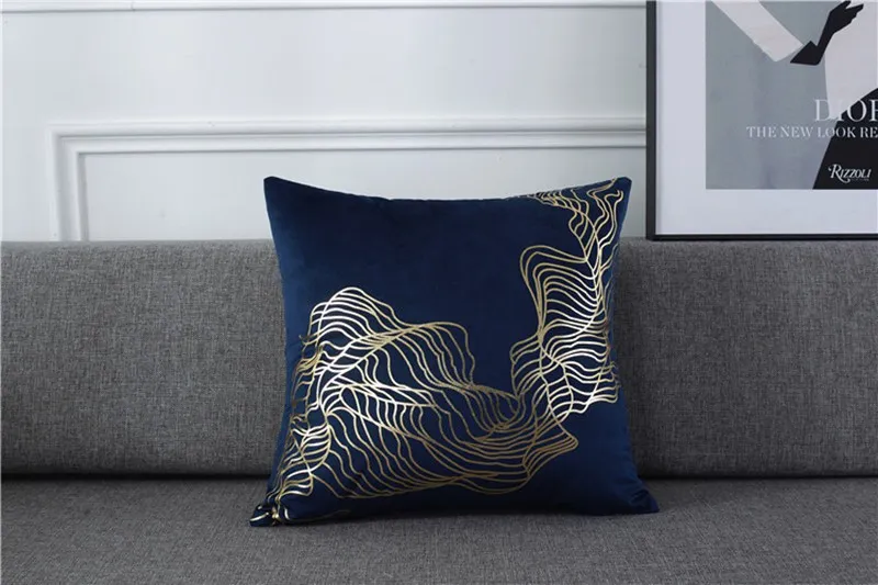 Geometric Square 45*45 cm Throw Pillow Case Gold Bronze Home Sofa Car Decor Cushion Cover Pillowcase | Дом и сад