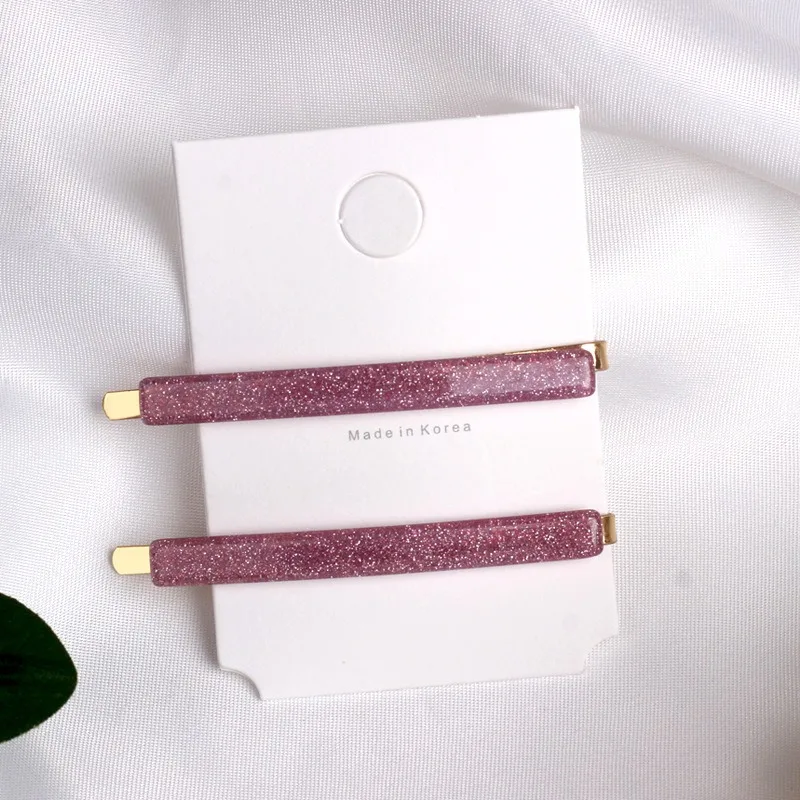 1Pair Japan Acetate Chic Minimalist Cute Acrylic Hair Clip Colorful Grip Barrettes Hairpin Accessories for Women | Красота и здоровье