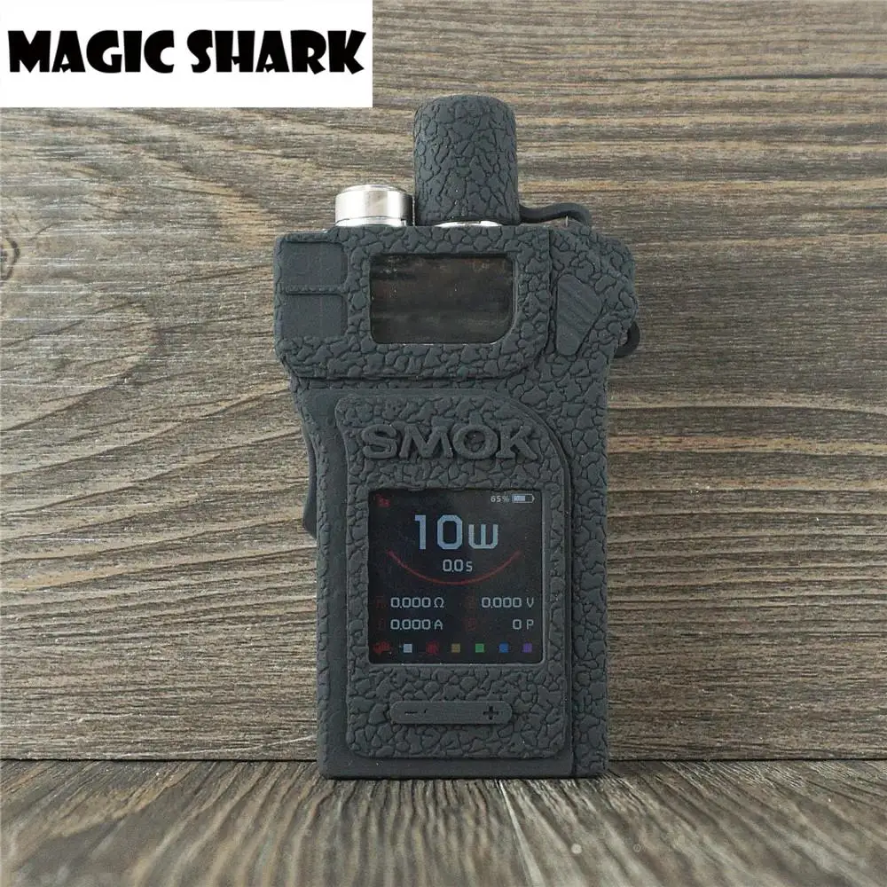 1 шт. модный противоударный силиконовый резиновый чехол для Smok Mag Pod Vape Kit черный