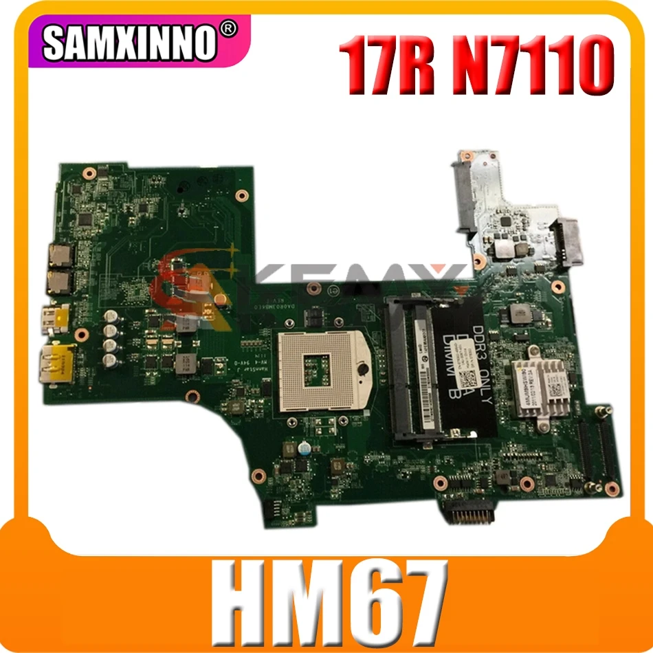 

Оригинальная материнская плата для ноутбука DELL Inspiron 17R N7110 HM67 материнская плата CN-0XMP5X 0XMP5X DA0R03MB6E1