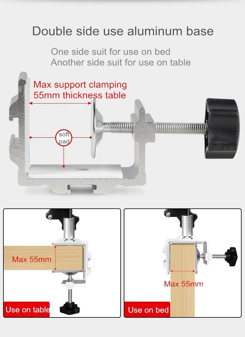 Регулируемый мобильный телефон стенд прикроватная тумбочка для просмотра