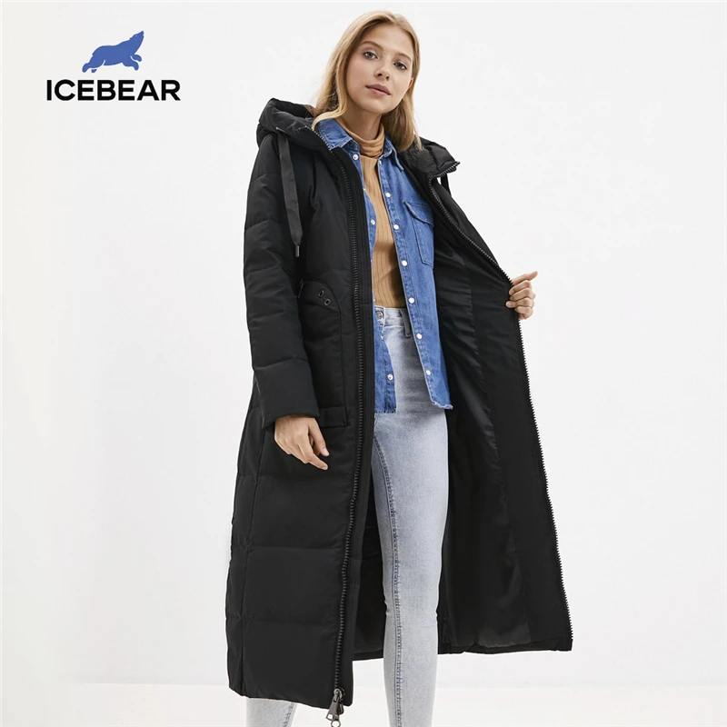 Icebear 2020 Новое Брендовое зимнее женское пуховое пальто модное высококачественные