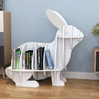 sm creative animal shaped rabbit bookcase kindergarten kids furniture childrens bookshelf rack home decoration floor ornaments