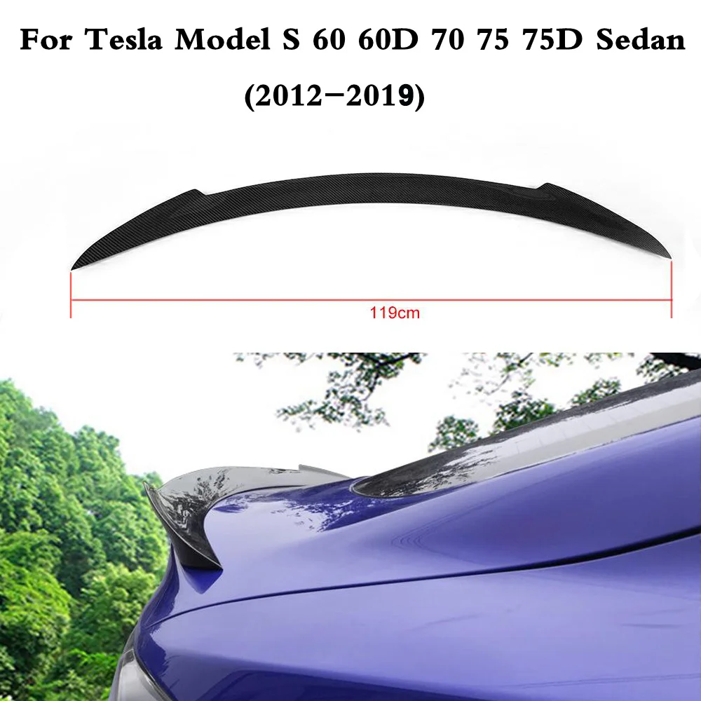

Carbon Fiber Rear Trunk Wing Spoiler for Tesla Model S Sedan 60 60D 70 75 75D 85 85D P85D 90D P90D P100D 2012-2019