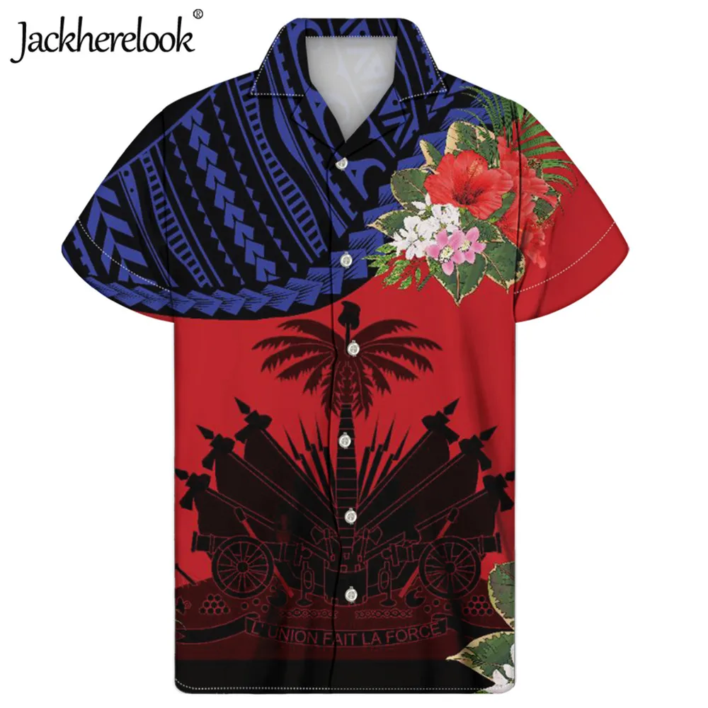 

Футболка Jackherelook с гавайским флагом Мужская, Пляжная майка в гавайском стиле, с принтом полинезийских татуировок и цветов, Топ в стиле Харадз...