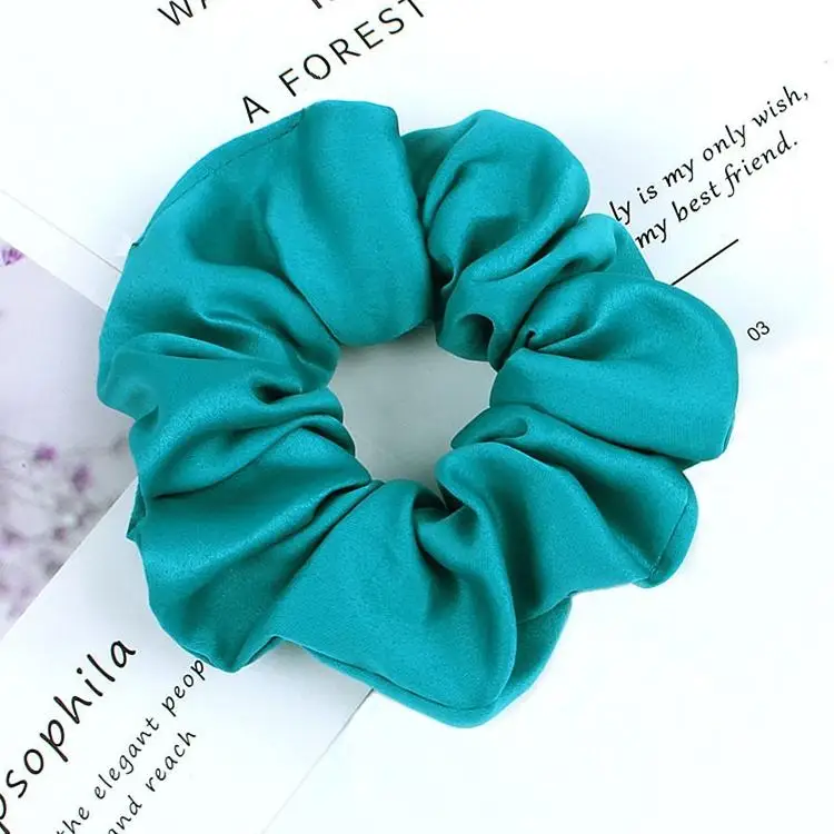 

5 color Pure color headband Large intestine Hair Ties Ropes Elastic hair band Girls Ponytail Holder Trendy hair accessories