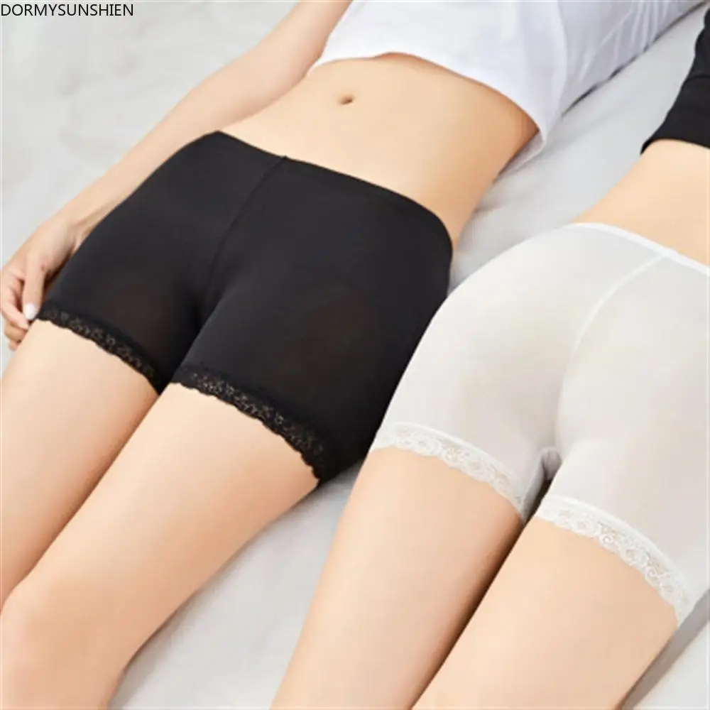 Женские бесшовные шорты шелковистые дышащие для похудения нижнее белье девочек
