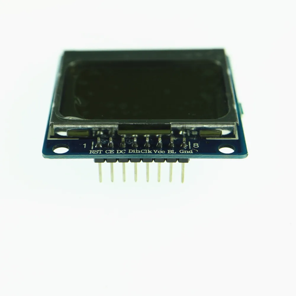 1pcs KJ208 blue 84X48 5110 LCD Module with backlight adapter PCB LCD5110 for Arduino | Электроника