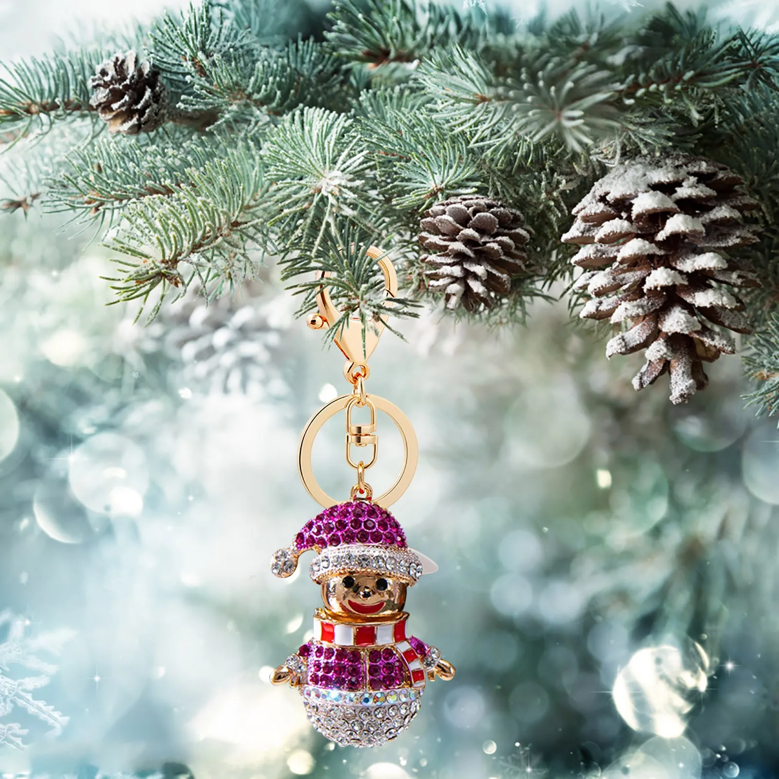 

Креативный брелок Стразы, подвеска, металлический мультяшный брелок с кристаллами, милый брелок с сумкой, украшения для ключей для дам и дев...