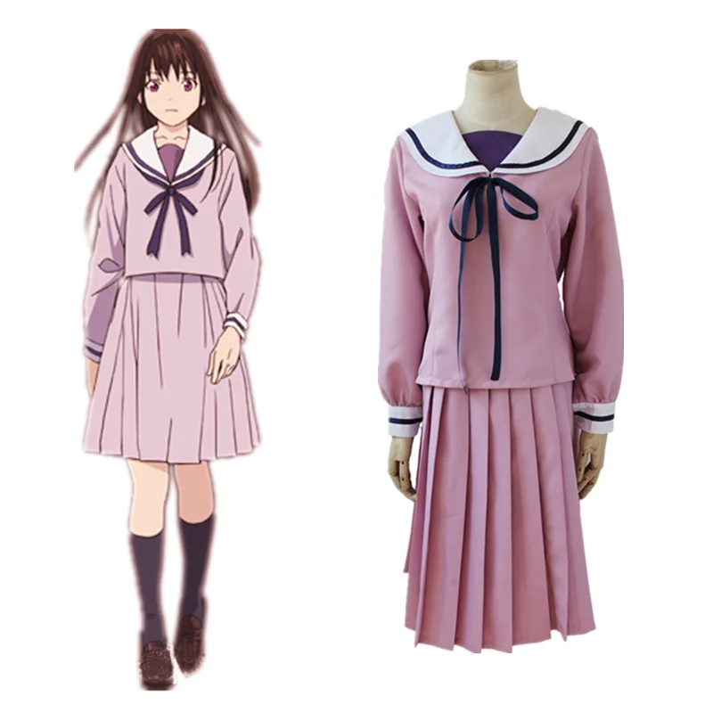 Горячая Распродажа школьная Униформа Hiyori в стиле аниме норагами юкине Iki костюм