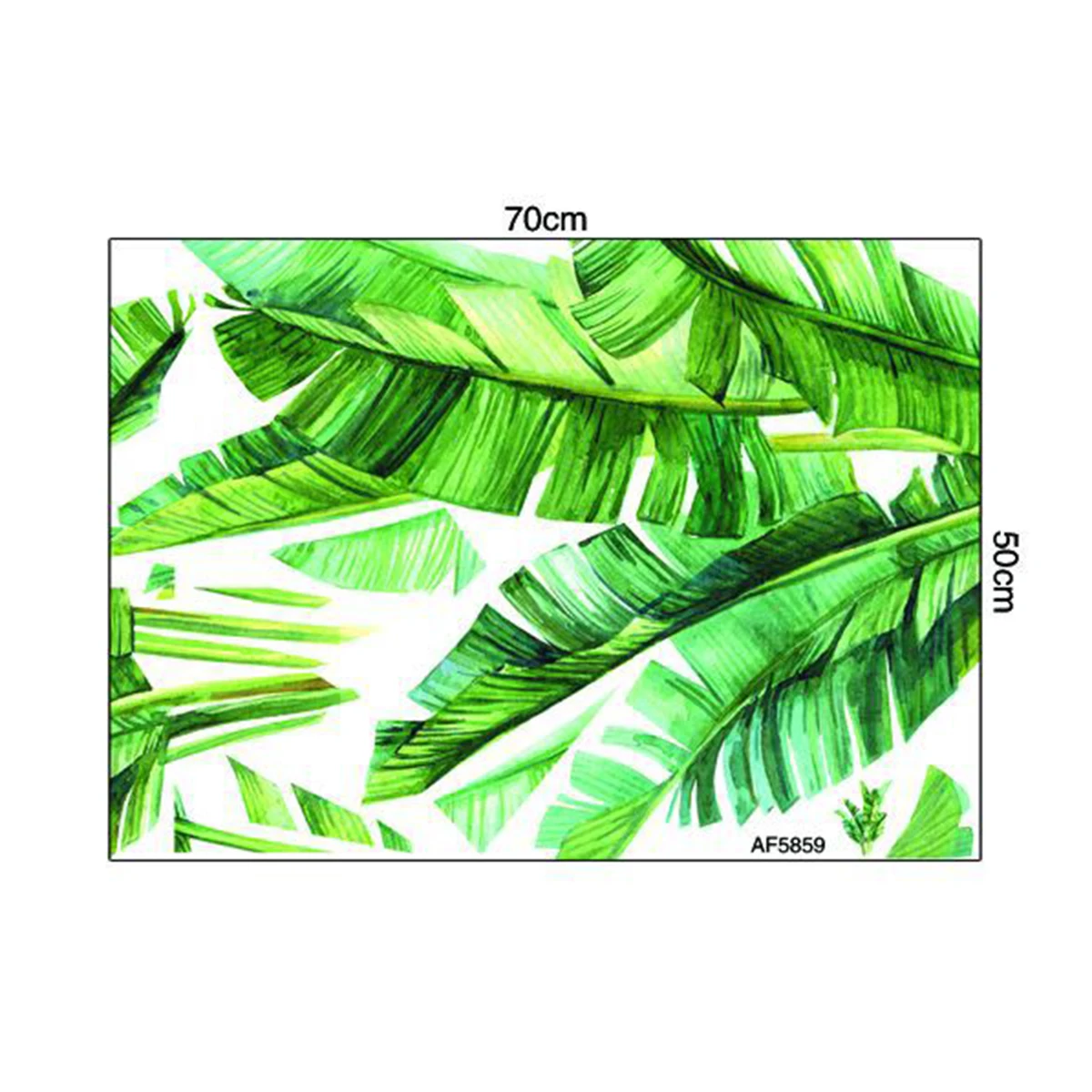 Растения листья Наклейка на стену зеленые растения Окно домашний Декор
