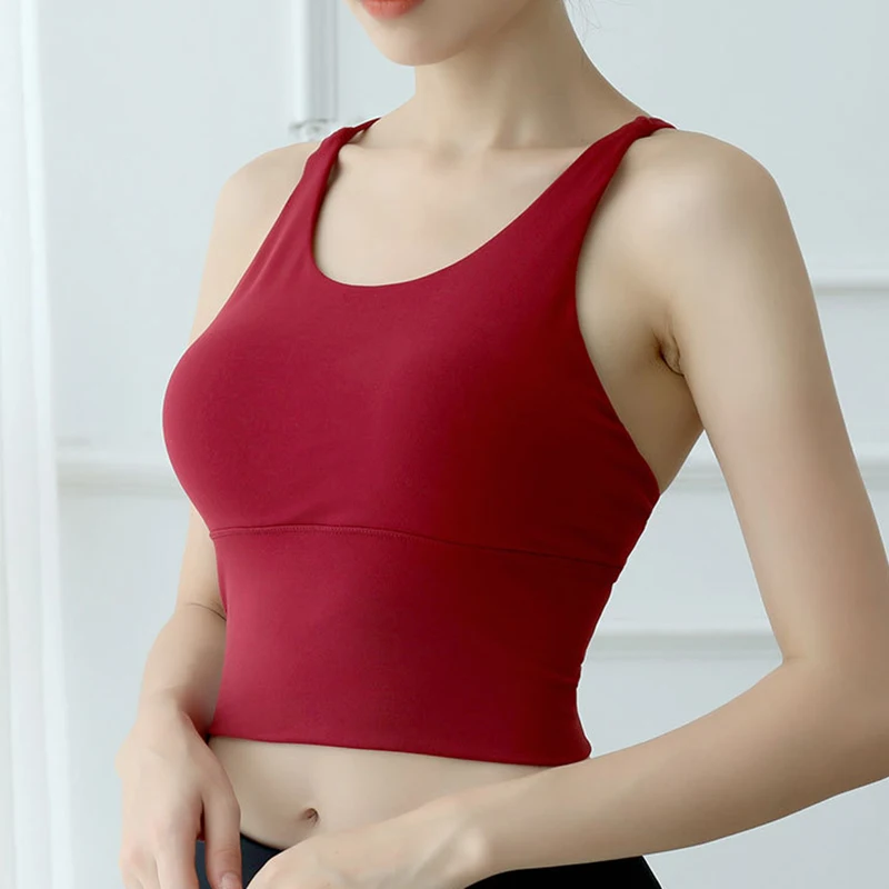 Спортивный топ спортивный бюстгальтер с красивой спиной укороченный
