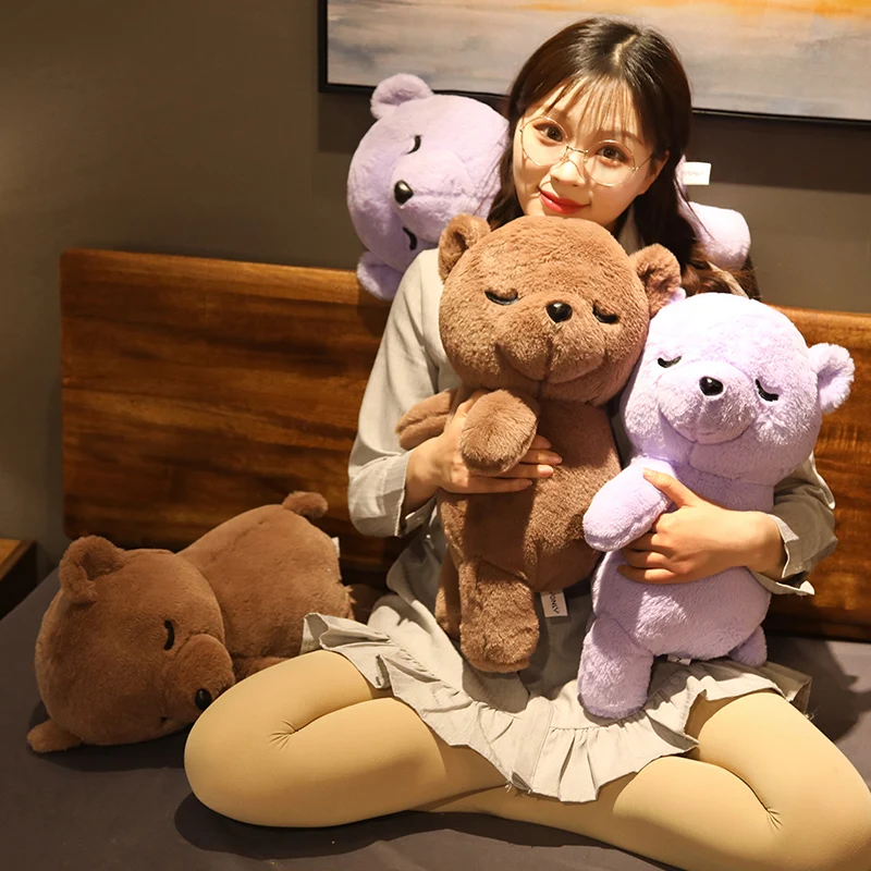 

50CM sleepy bear doll plush toy as a gift for girlfriend, super soft and comfortable home decoration essential warmth artifact