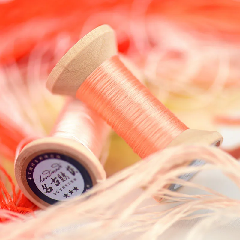 20 м Мини катушка/Сучжоу вышивка нить/шелковая нить катушка/шелковая нить/красный