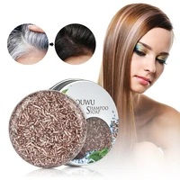 polygonum essence hair darkening shampoo soap natural organic mild formula hair shampoo gray hair reverse anti loss hair care