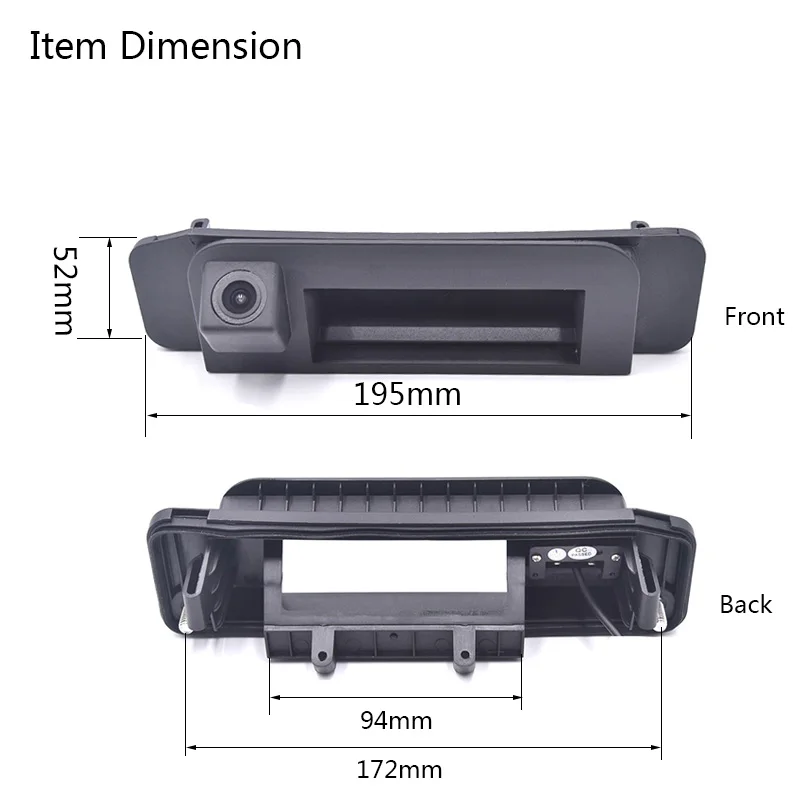 $114.30 OTERLEEK Reversing Camera For Mercedes Benz C Class W205 CLA W117 Car Trunk Handle Rear View Reversing 170 Degree Parking Camera