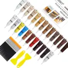 Деревянные наполнители для мебели, 24 цвета, поверхность покрытия царапин, восстановление пятен от царапин на полу, столе, столе, двери, шкафу