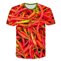 party mens t shirt new fashion crew neck bunch of chili peppers fashion casual men tops shirts printing short sleeve tee shirts
