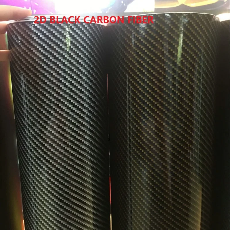 3D 4D 5D черный углеродное волокно виниловая пленка для автомобиля рулонная