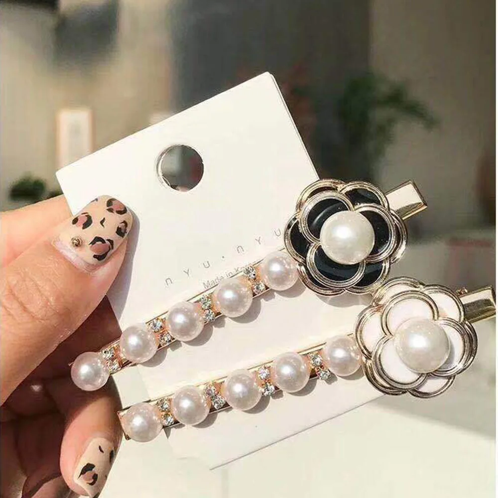 1 шт. Модные свадебные туфли с жемчугом заколка для волос девочек цветами роз и