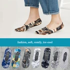 Носки мужские хлопковые с цифровой печатью, модные смешные носки-невидимки в стиле хип-хоп, размер 39-44, 5 пар