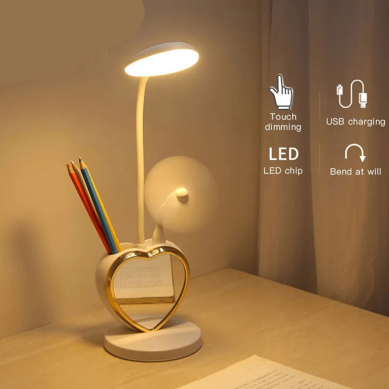 

Desk Lamp Multifunctional Led Eye Protection Night Light Student Children Table Lamp Bedroom Bedside Light Learning Folding Lamp