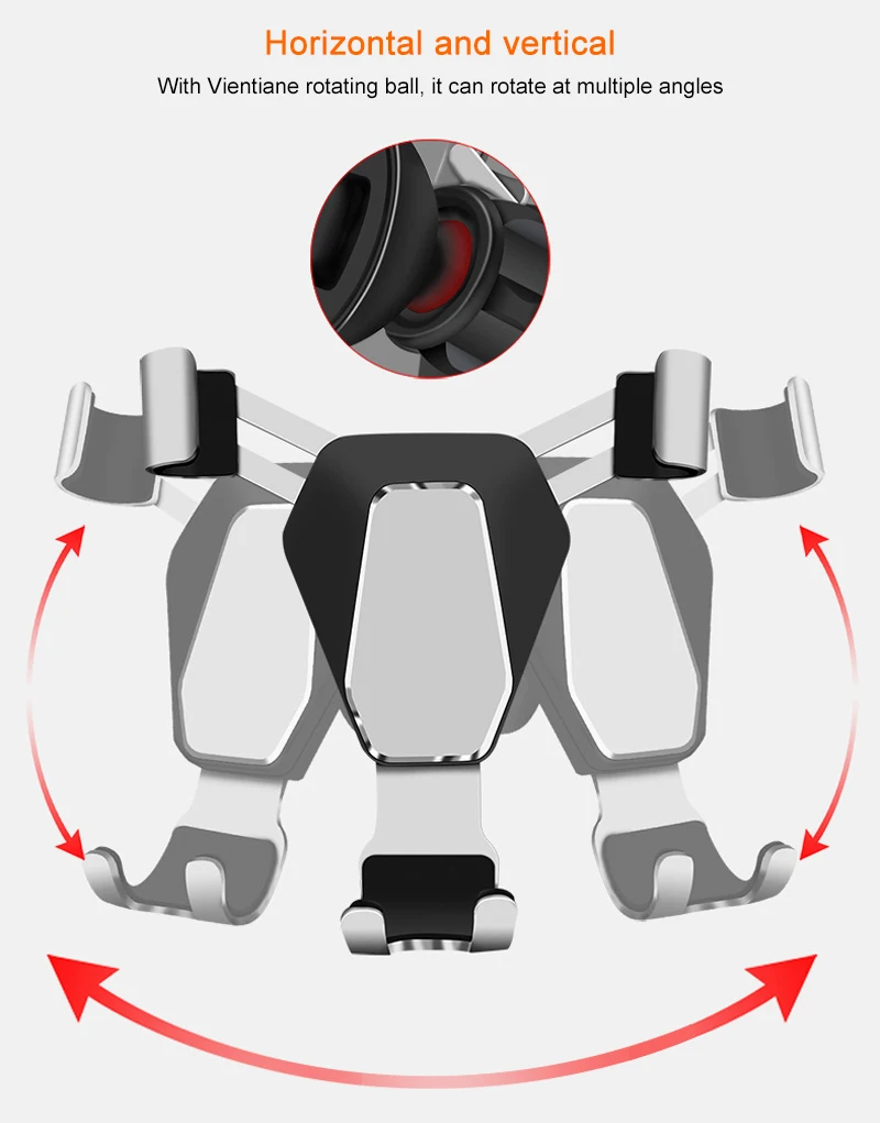Универсальный автомобильный держатель для телефона из алюминиевого сплава |
