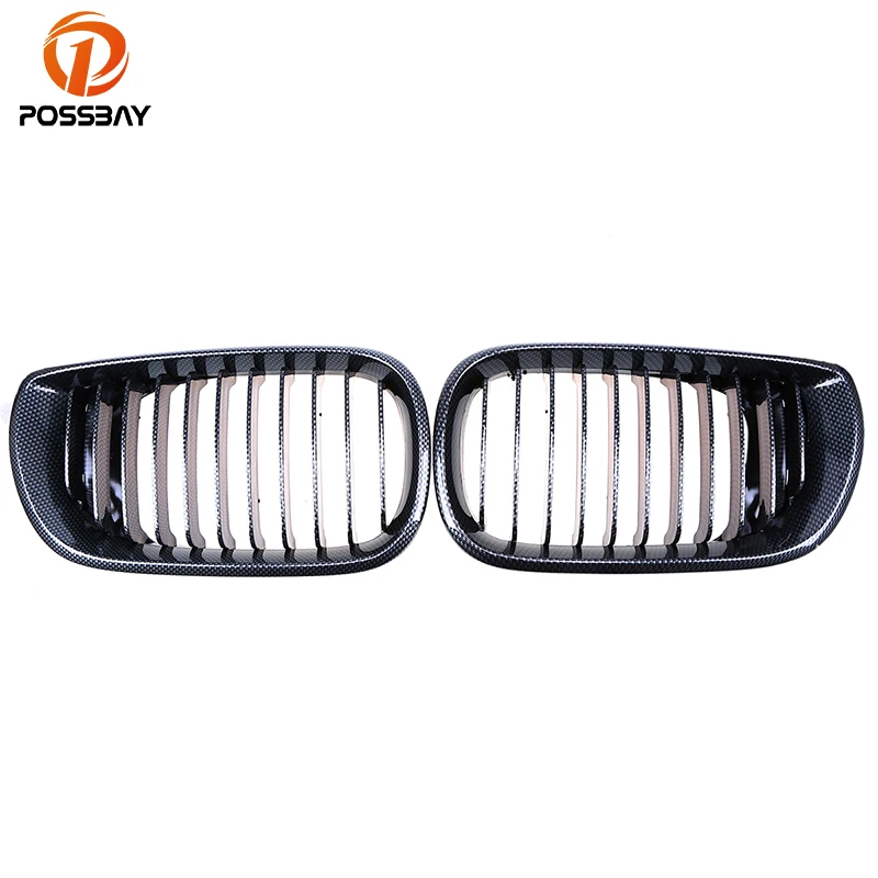 Решетки для переднего бампера автомобиля POSSBAY решетки из углеродного волокна BMW