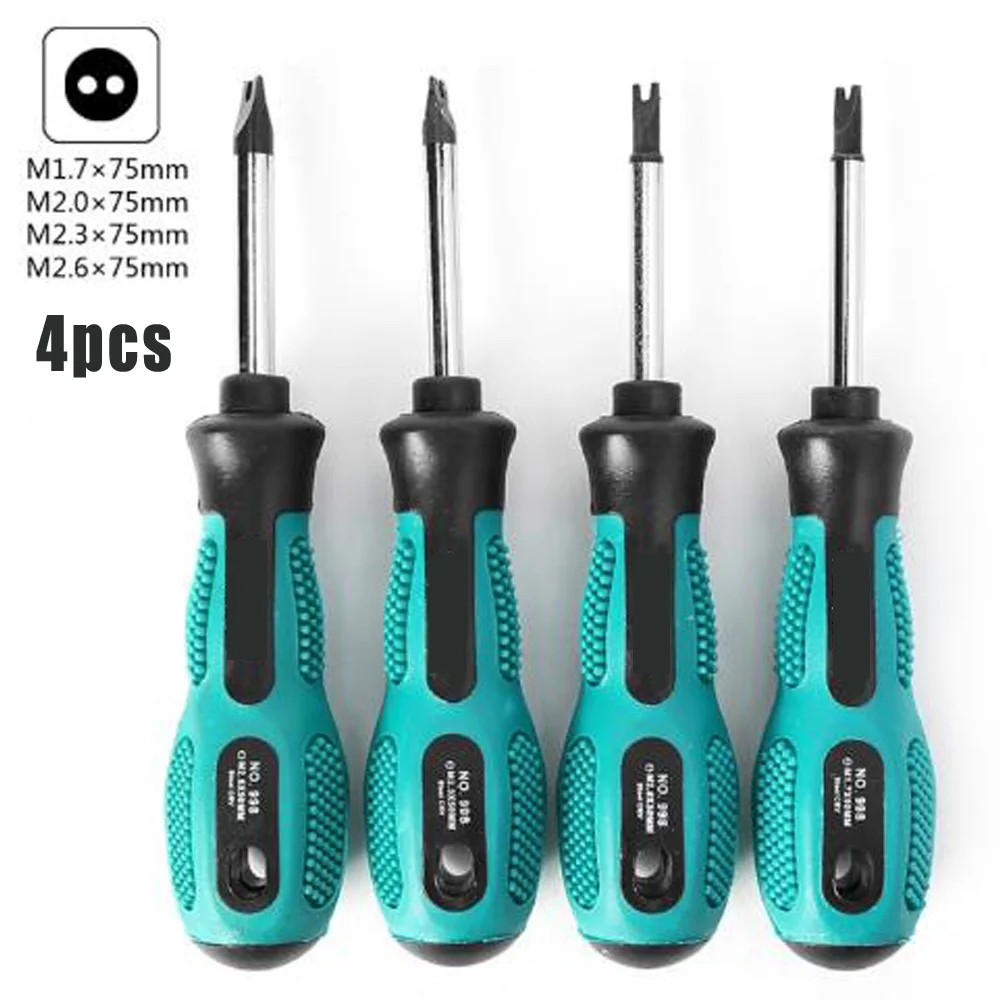4 шт. многофункциональная отвертка u вилка Магнитный слот хром ванадиевая