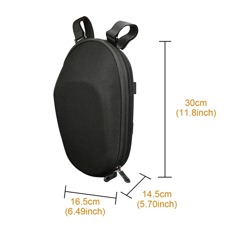 

Electric Car First Pack Electric Folding Bicycle Handle Bag EVA Hard Shell Balance Car Front Bag-Black