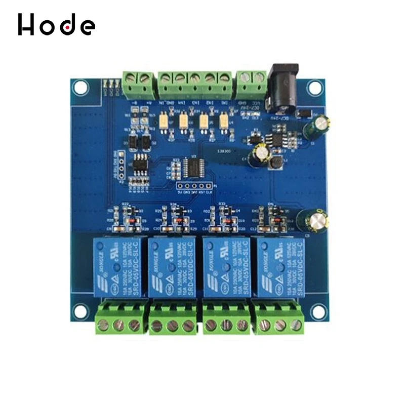 4-channel Modbus relay module 4-bit RTU switching input output | Инструменты