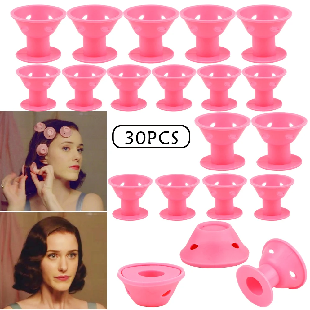 2/10/20/30 шт. силиконовые бигуди для волос|Бигуди| |