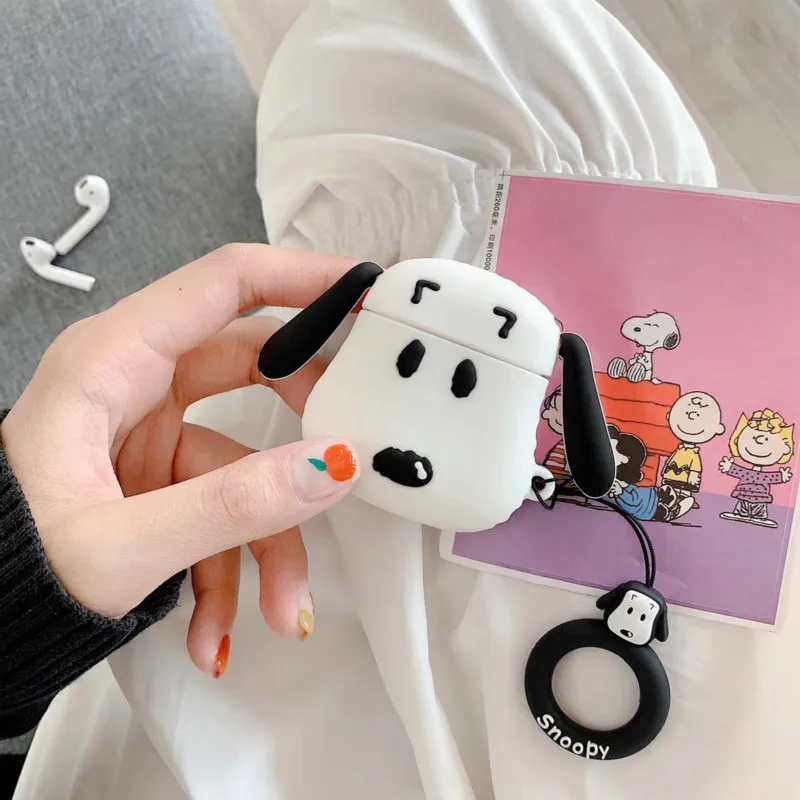 Силиконовый чехол для AirPods 2 Bluetooth наушники беспроводные Apple защитный Air Pods Airpod