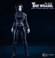 in stock 16 scale vstoys 19xg48 black mustel assassin costume clothes fit female soldier action body