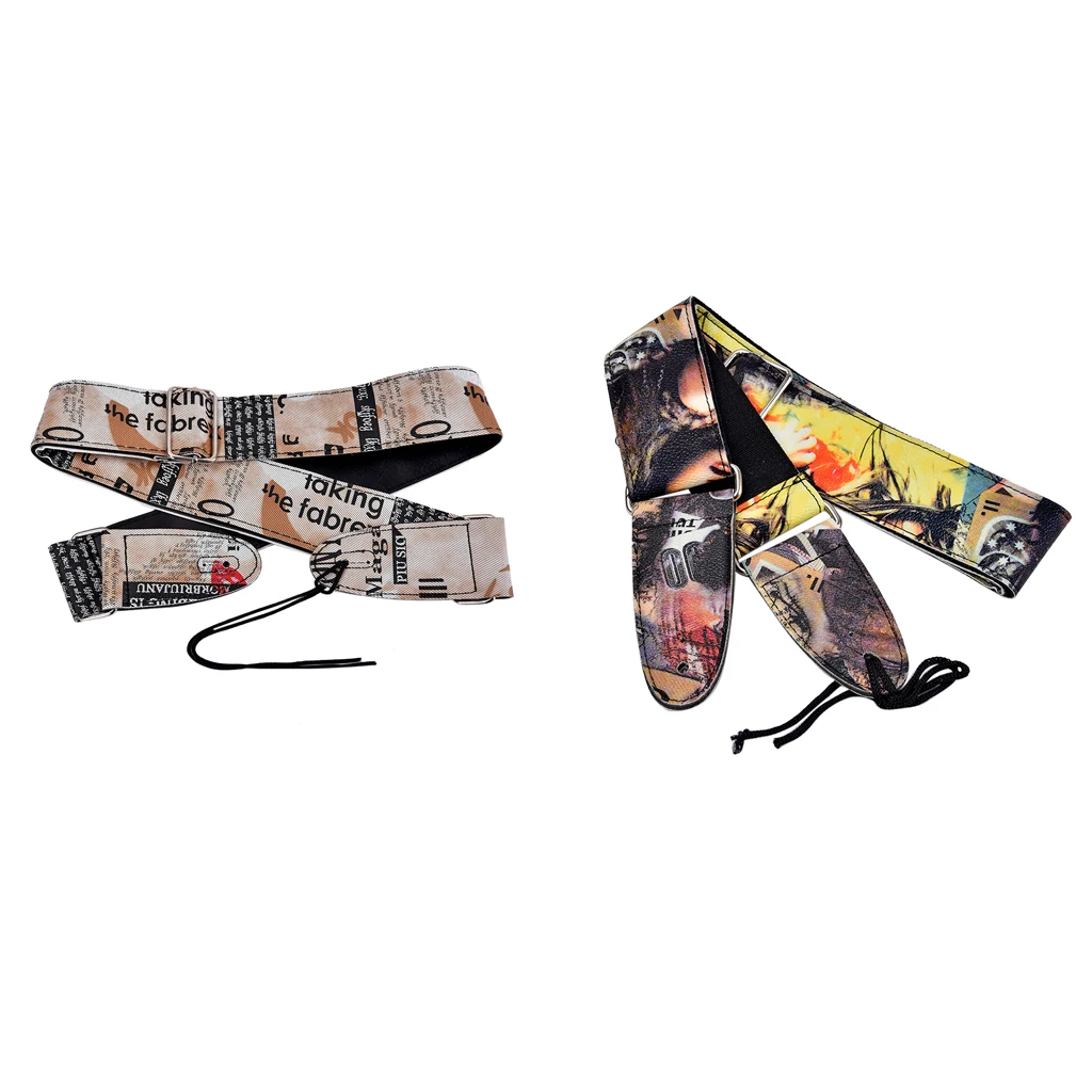 

Adjustable Guitar Shoulder Strap Leather Ends for Acoustic Electric Guitar