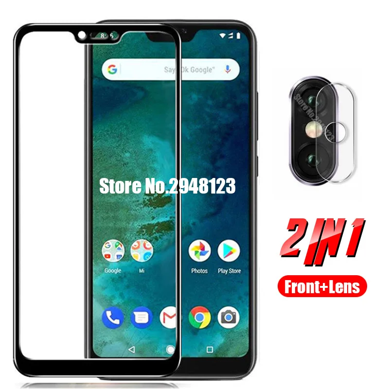 Защитное стекло на экран и камеру для Xiaomi mi a2 lite redmi 6 pro | Мобильные телефоны