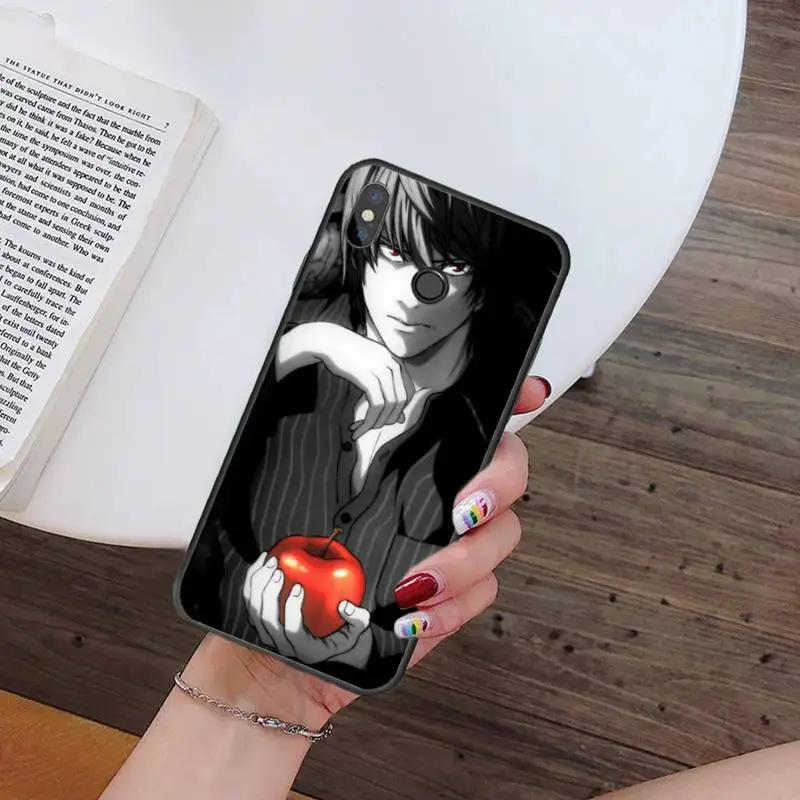 

Yagami Light DEATH NOTE Anime Phone Case For Xiaomi Redmi note 7 8 9 t k30 max3 9 s 10 pro lite
