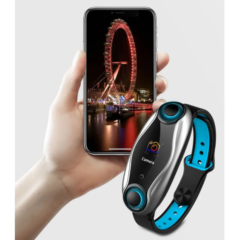 

Smart Watch With Wireless Headphone Bulit-in Bluetooth 5.0 Blood Pressure Heart Rate Waterproof Smartwatches