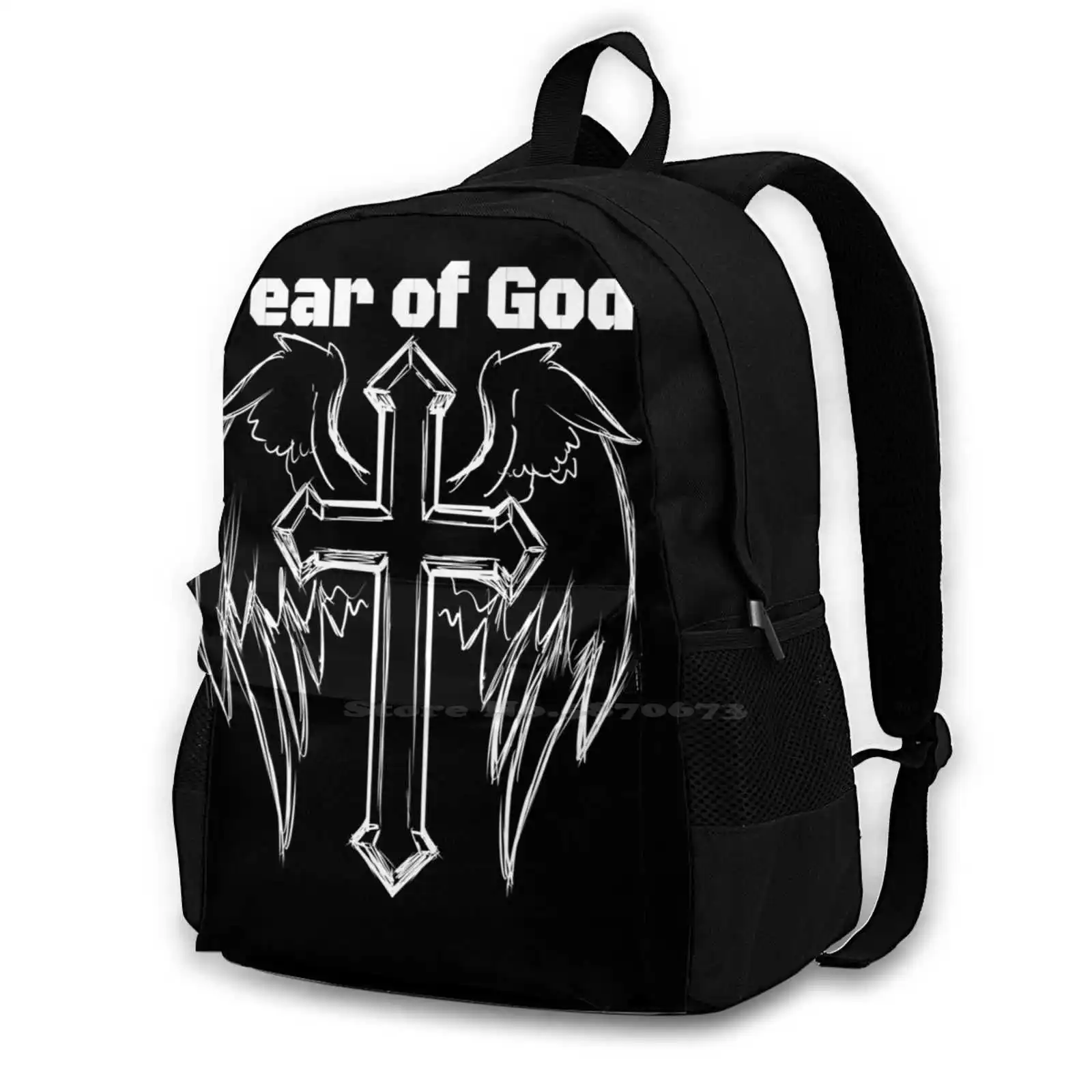 

School Bags Travel Laptop Backpack God Christian Jesus Faith Bible Fear Church Religion Love Christianity Religious Christ