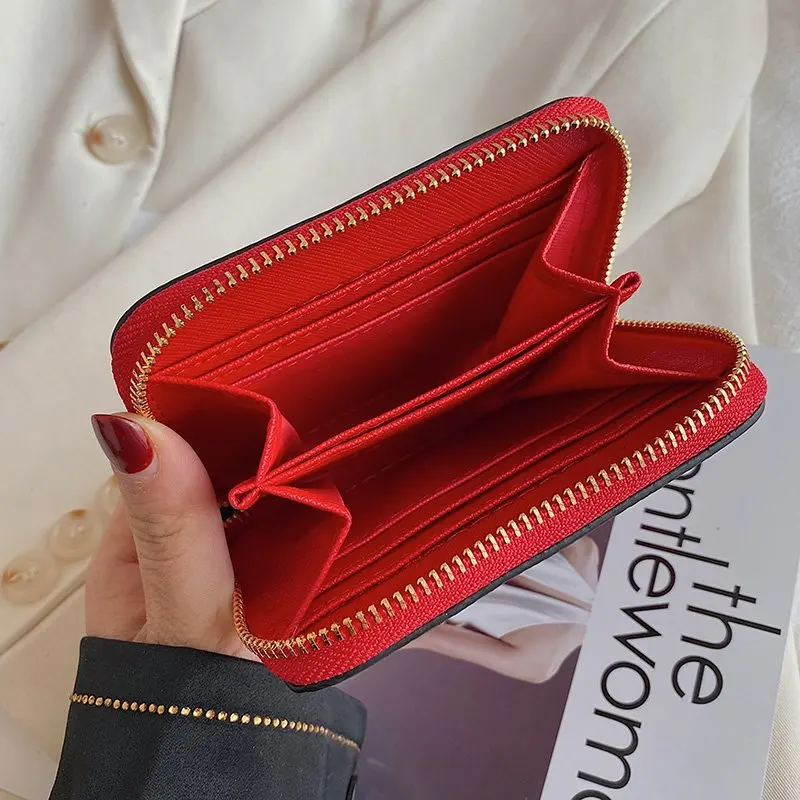 

Women Wallets Small Leather Purse Cartoon Cattle Long Purse Clutch Zipper Business Wallet Bag Card Holder Big Capacity Wallet