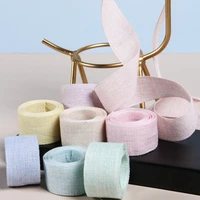 cotton linen ribbons 16mm 25mm 38mm 11 5 handmade sewing tape for diy bows baby hair accessories corsage webbing matte texture