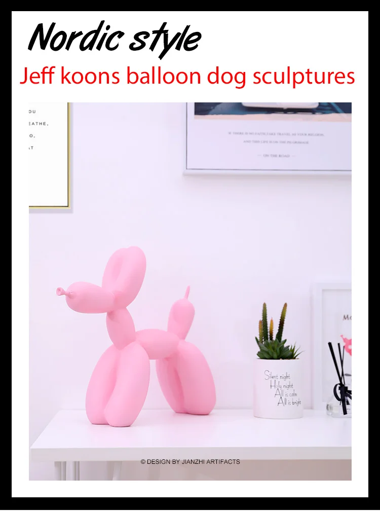 Jeff koons воздушные шары собаки скульптуры офис украшения дома аксессуары современное искусство Смола украшения Ремесло