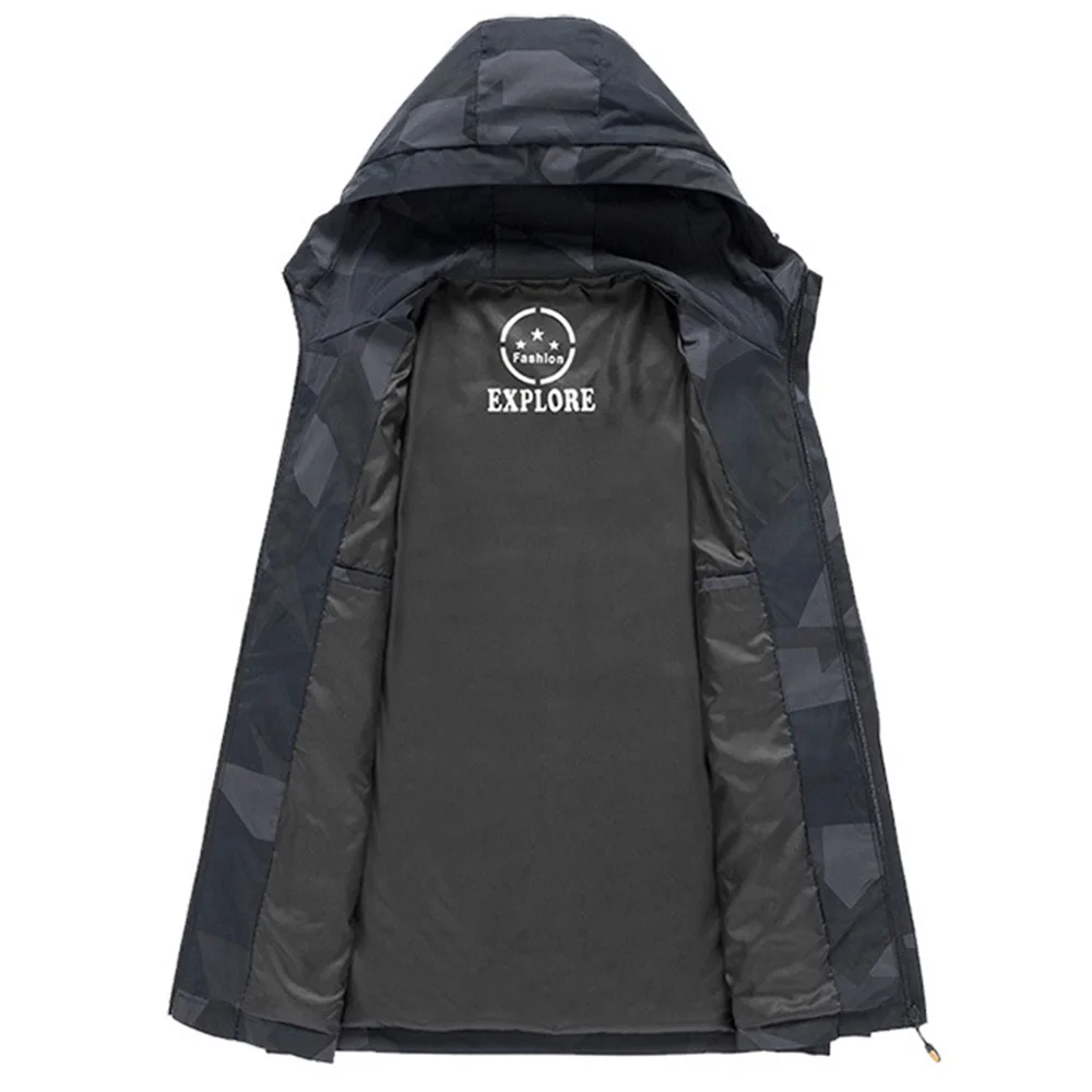 Mens Military Jackets and Coats Outerwear Clothing 2021 Camouflage Bomber Jacket Men's Windbreaker Warm Male Parkas