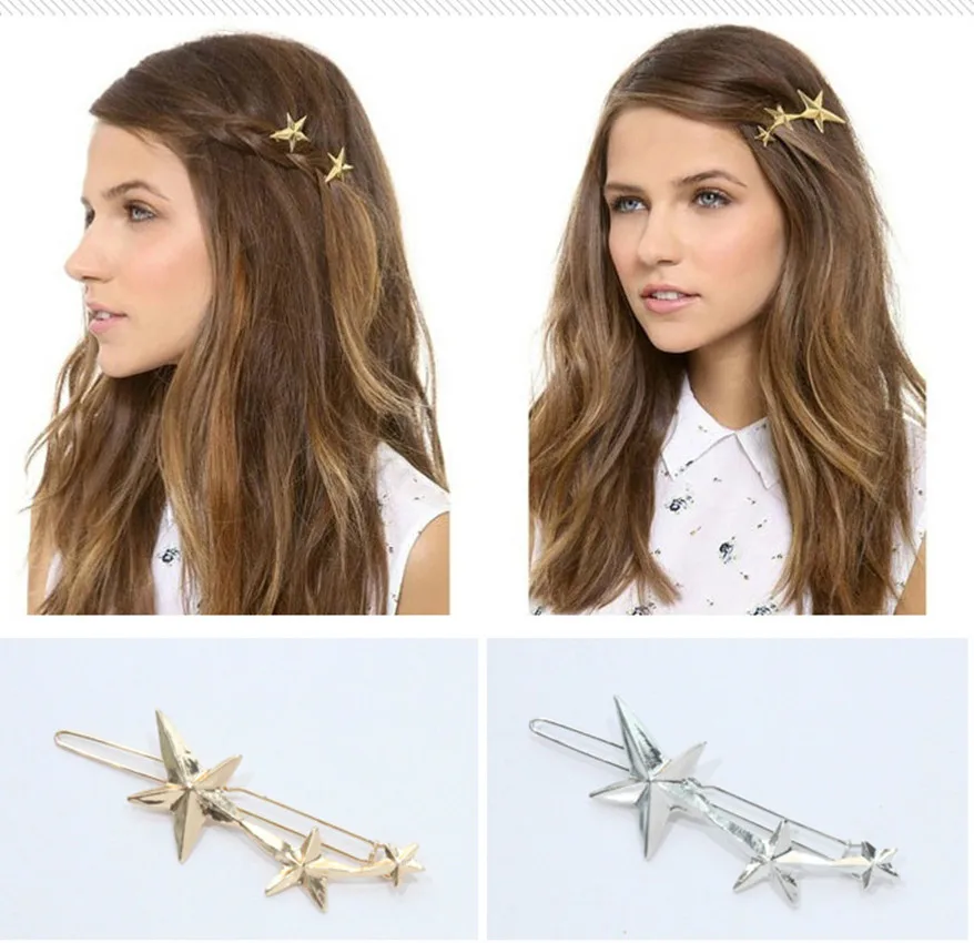 Геометрическая заколка для волос Элегантный головной убор женщин треугольная