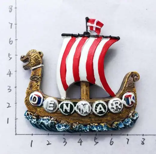 Сувениры Туристические Магниты для Холодильника Северная Дания Викинги Датский Пиратский Корабль Магнитные Наклейки для Холодильника Декоративные Подарки.